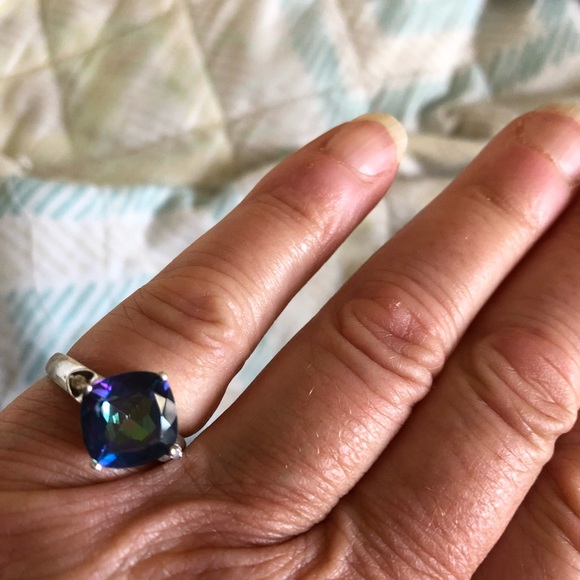 Sterling Silver Mystic Topaz Ring - Picture 10 of 11